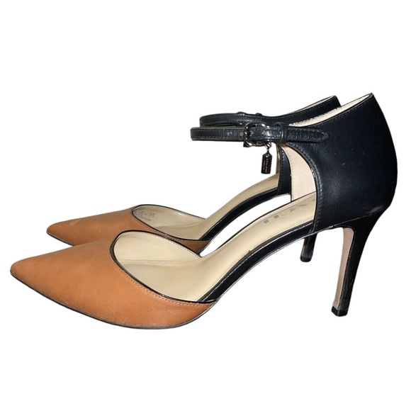 Coach Woman's Seline Matte Calf High Heels - Picture 2 of 7